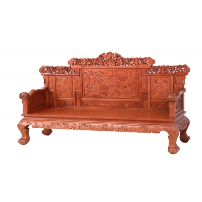 A0103 八宝如意沙发6件套 缅甸花梨