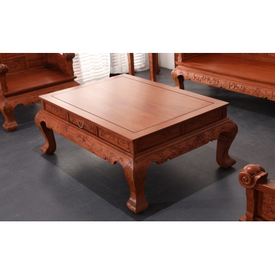 A0103 八宝如意沙发6件套 缅甸花梨