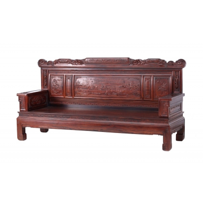 A0621 诗情画意沙发223 柬埔寨酸枝