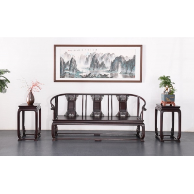 A1315-皇宫椅沙发-染料紫檀