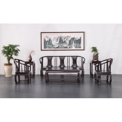 A1315-皇宫椅沙发-染料紫檀