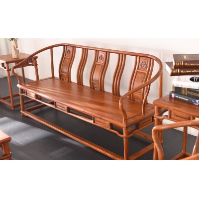 A1703 圈椅沙发10件套 缅花