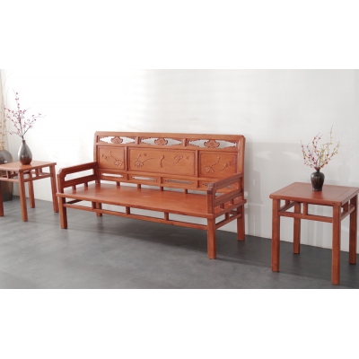 A2203 荷花沙发 缅甸花梨