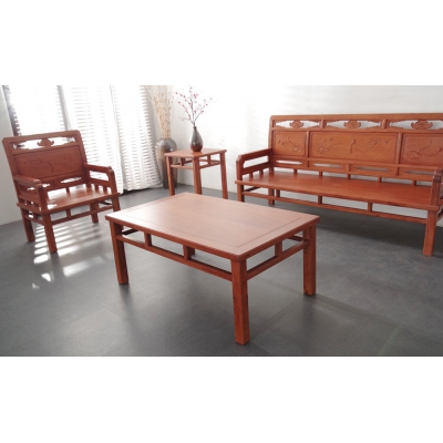 A2203 荷花沙发 缅甸花梨