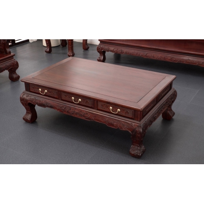 A2521 竹节沙发 柬埔寨酸枝 6件