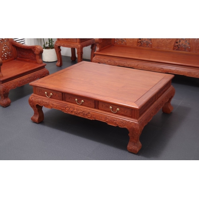 A2503 竹节沙发 缅甸花梨 10件