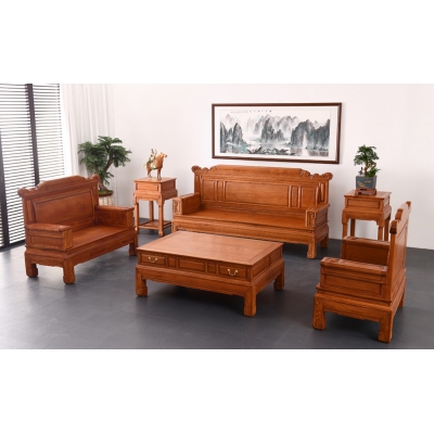 A3103--素面兰亭序沙发--缅花
