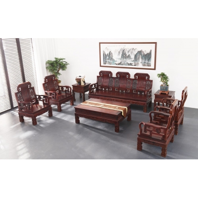 A3902 中如意沙发 巴里黄檀