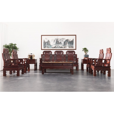 A3902 中如意沙发 巴里黄檀