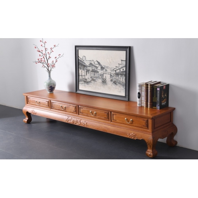 B0103 八宝如意电视柜 缅花