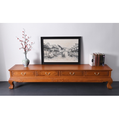 B0103 八宝如意电视柜 缅花