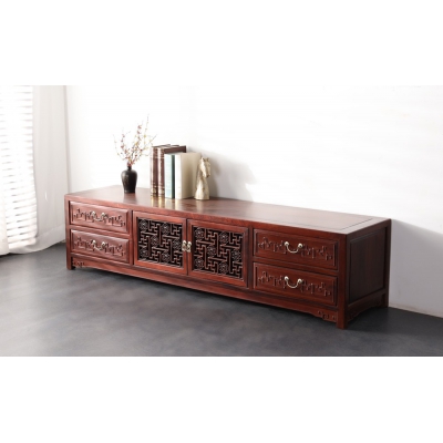 B0702 万字纹电视柜 花枝