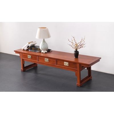 B1003 三抽电视柜 缅甸花梨