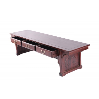 B1015 三抽电视柜 染料紫檀