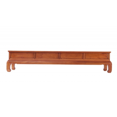 B1203 弯腿素面四抽电视柜 缅甸花梨