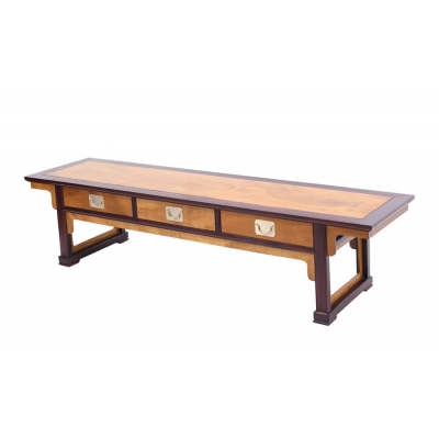 B1021+14 三抽电视柜 柬埔寨酸枝+金丝楠