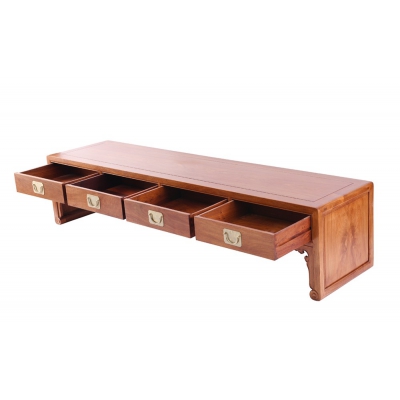 B3103 卷书脚电视柜 缅甸花梨