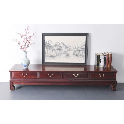 B3215 兰亭序系列电视柜 染料紫檀