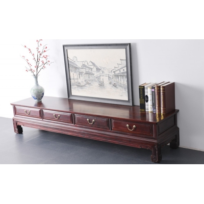 B3215 兰亭序系列电视柜 染料紫檀