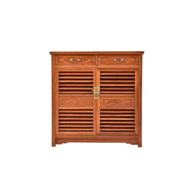 Q1703-鞋柜-缅甸花梨