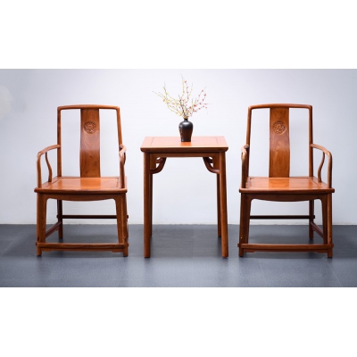 K0403-扇面南官帽椅-缅花