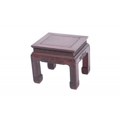 K0615-方凳-染料紫檀