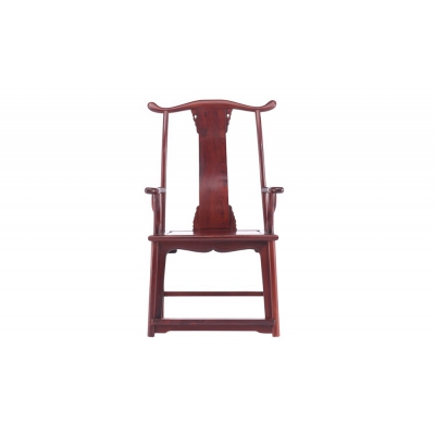 K2402-四出头官帽椅带几-巴里黄檀