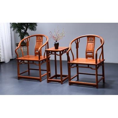 K2303-圈椅带几-缅花