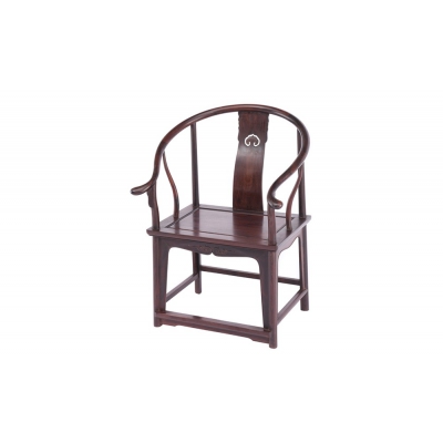 K2915-圈椅带几-染料紫檀
