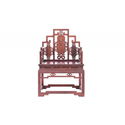 K3402-宝座椅带几-巴里黄檀