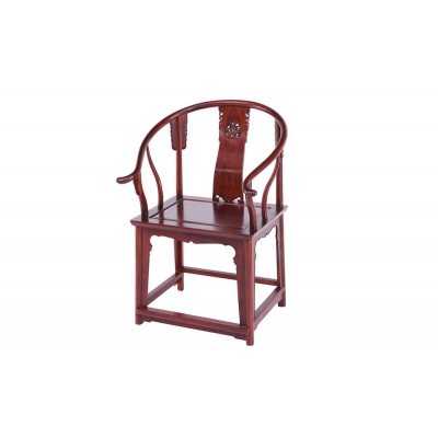 K5002-背雕麒麟圈椅带几-巴里黄檀