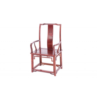 K5302-回纹扶手官帽椅-巴里黄檀