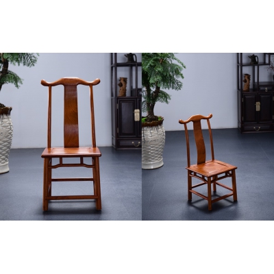 K5703 小官帽椅 缅甸花梨
