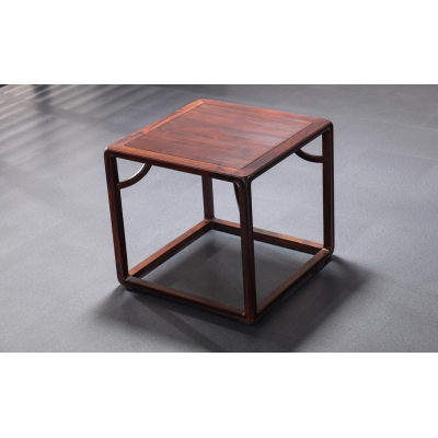 E0501-明式霸王枨方桌-大红酸枝