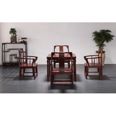 H3902-休闲方桌带椅-巴里黄檀