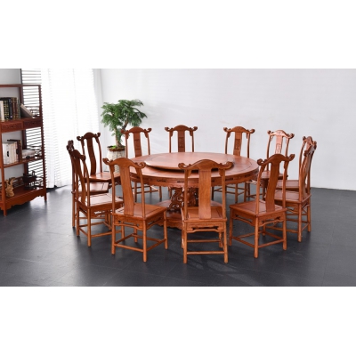 E0303 1.8M圆餐桌 缅甸花梨