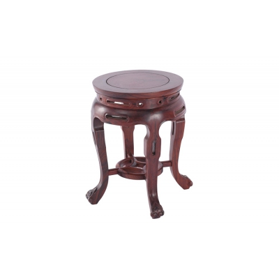 E2002 圆餐桌带凳 巴里黄檀