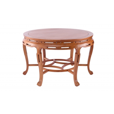 E2003 圆餐桌带凳 缅花