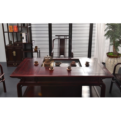 H8202 汉宫椅带柜茶台 巴里黄檀