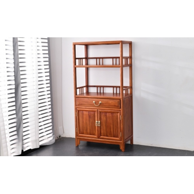 Q2503 双层茶水柜 缅甸花梨