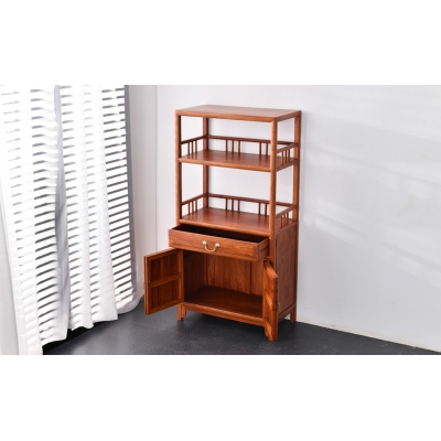 Q2503 双层茶水柜 缅甸花梨