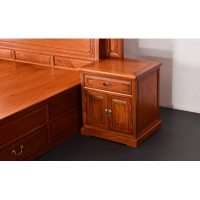 L0303 1.5M万事如意大床 缅甸花梨