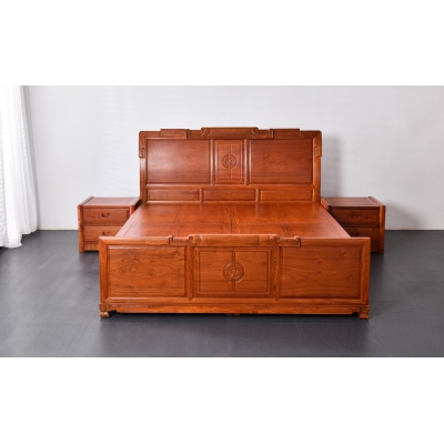 L0403 团圆大床 缅甸花梨