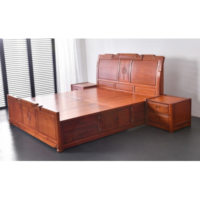 L0403 团圆大床 缅甸花梨