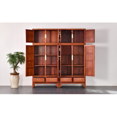 M1203 素面顶箱衣柜 缅甸花梨