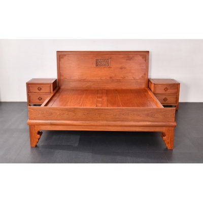 L5103 1.8M如意腿大床 缅甸花梨