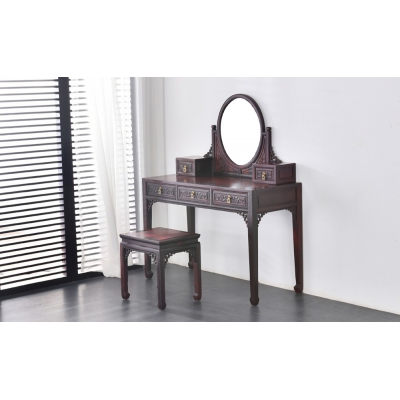 L3015-梳妆台带凳-染料紫檀