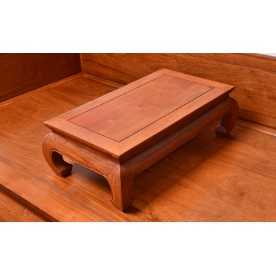 N0203-素面罗汉床-缅甸花梨