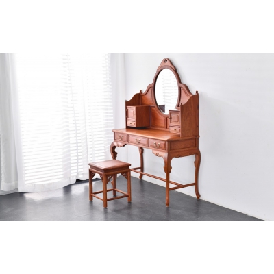 L3103 梳妆台带凳 缅甸花梨