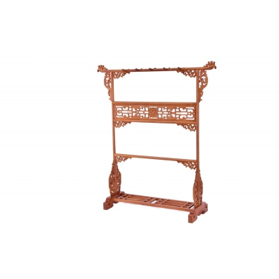 R0303 龙凤衣架 缅甸花梨